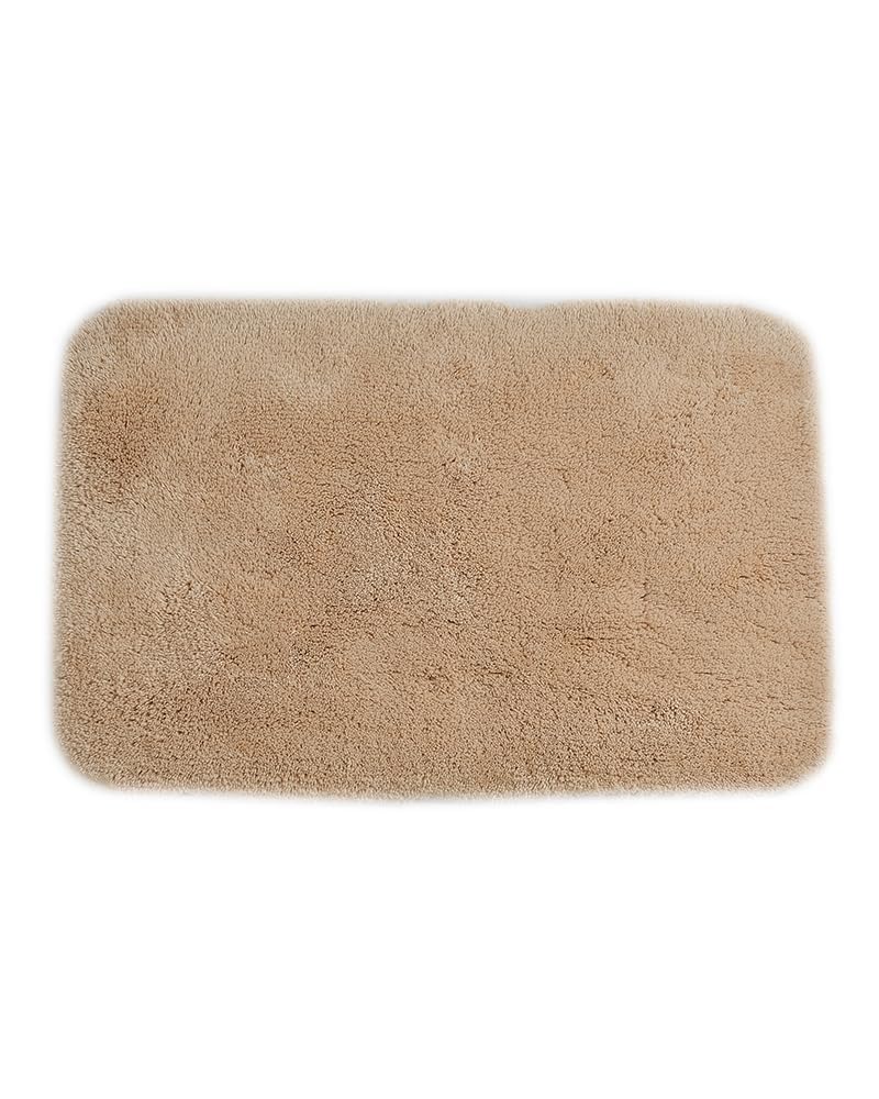 Pano Microfiber Bath Mat 50x75 cm Beige | 2000 GSM Super Absorbent & Quick Dry | Anti-Skid Soft Floor Mat for Bathroom, Kitchen, Home & Office 1
