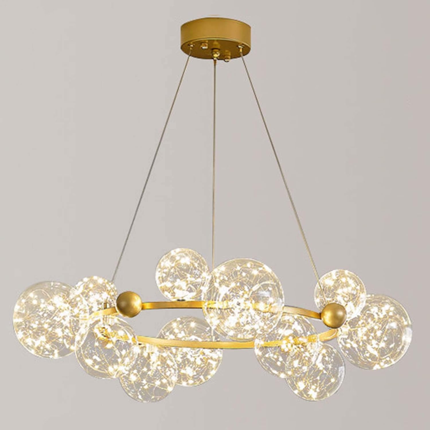 Metal Romantic Sputnik Chandelier Linear Hanging Semi Flush Mount Ceiling Light Gold Black Ceiling Light
