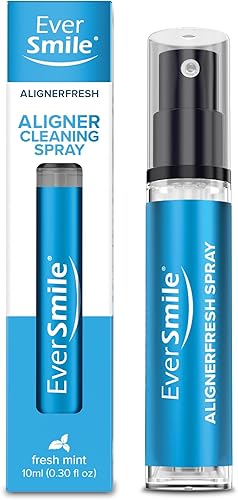 EverSmile AlignerFresh Spray de limpieza para alineadores y retenedores Invisalign y All Clear  Limpieza y blanqueamiento dental sobre la marcha,