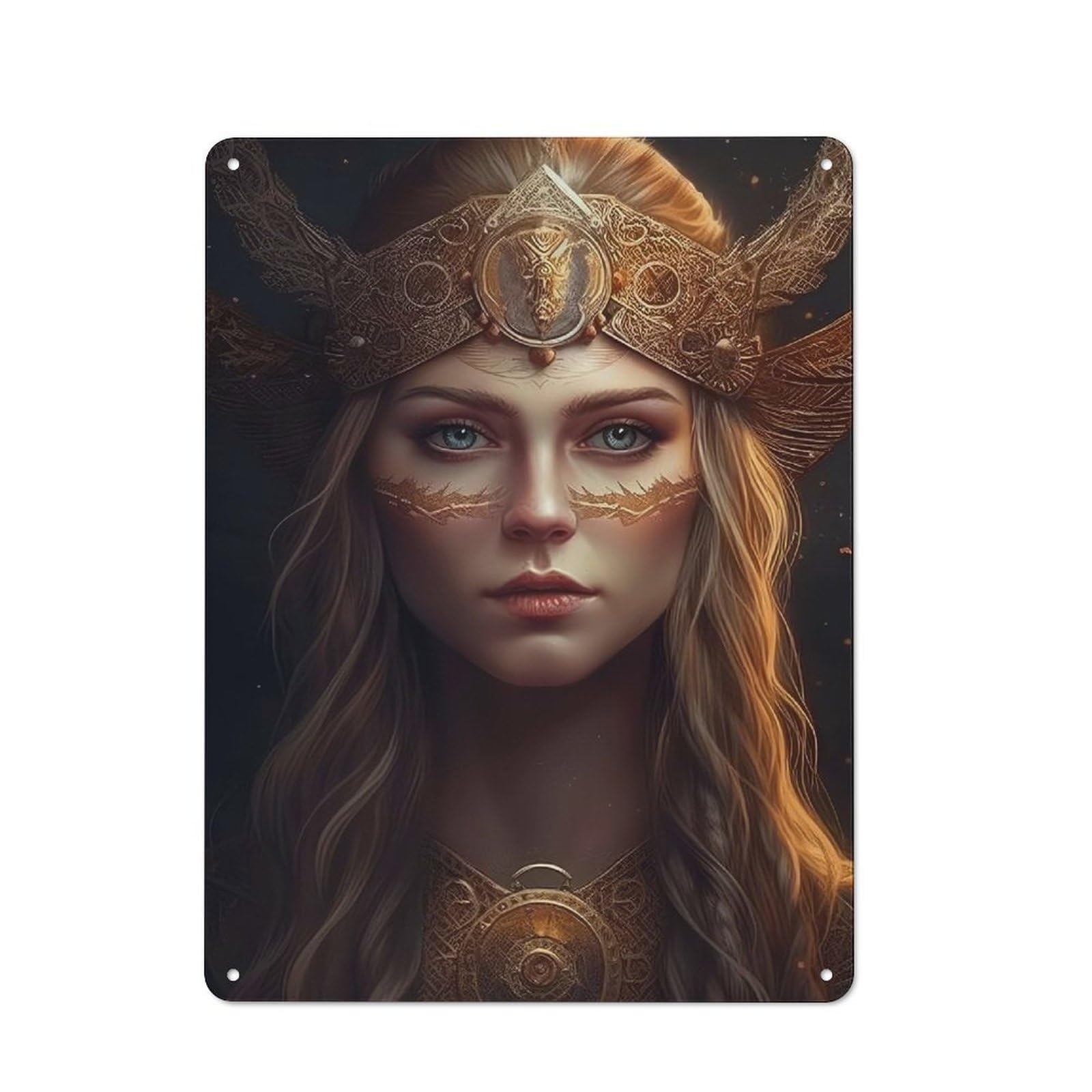 Frigg Country Metal Wall Decor 40x30cm, Tin Wall Plaque for Cottage, Kitchen, Hallway Or Breakfast Nook