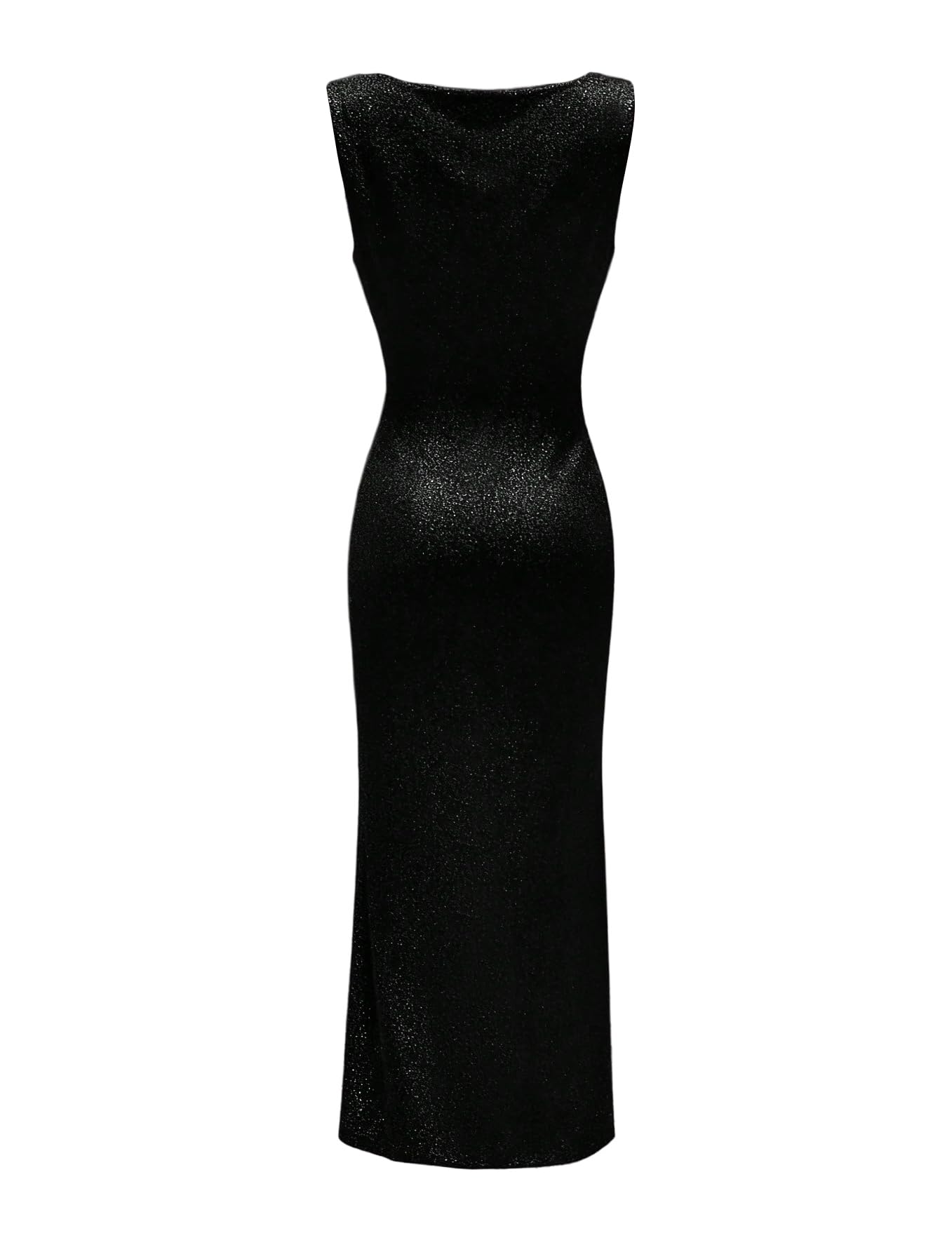 SweatyRocks Vestido de noche para mujer, largo, brillante, vestido de fiesta, elegante, vestido de graduación, vestido de verano, bodycon maxi vestido de fiesta