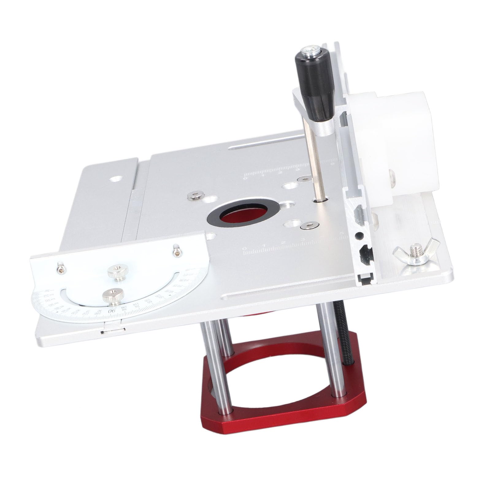 Router Lift Base Kit, 0 54mm Lifting System for 64 65mm Router, Height Adjustment with Handle, Stable Clamping, DIY Router Table for Woodworking