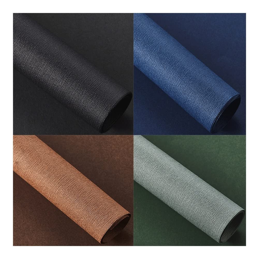 WYFC Wrapping Paper Four Color Linen Paper Elegant Colors Business Gifts Birthday Exquisite Wrapping Paper (Color : Four Sheets)