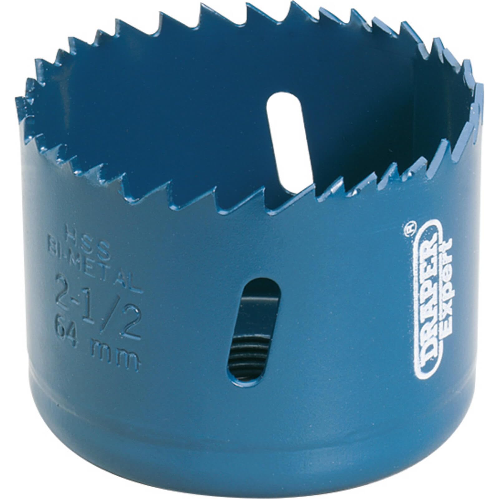 Draper Expert 41085 64 mm HSS Bi-Metal Holesaw Blade, Blue, 64mm