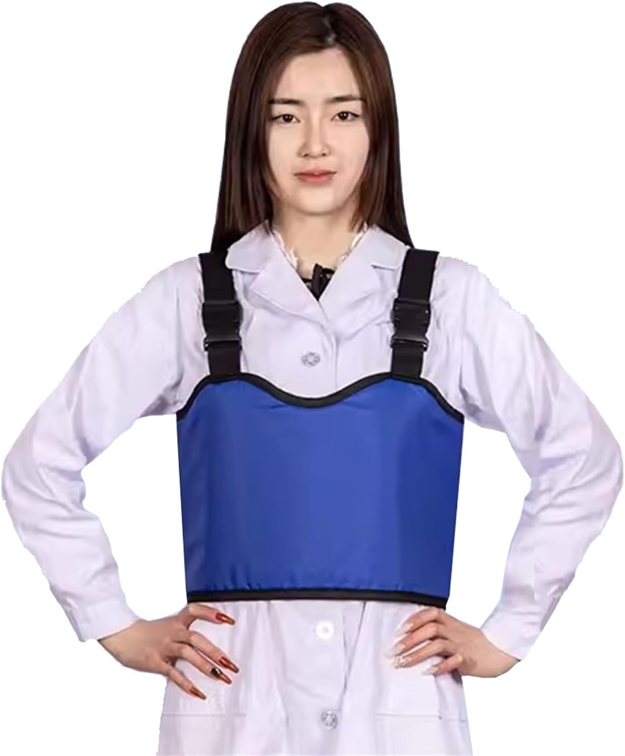 Chaleco protector de plomo for rayos X. Ropa de plomo for dentistas, máquinas de rayos X, equipos de radiología, laboratorio, correa de hombro ajustable. Ropa de protección contra rayos X(0.35m
