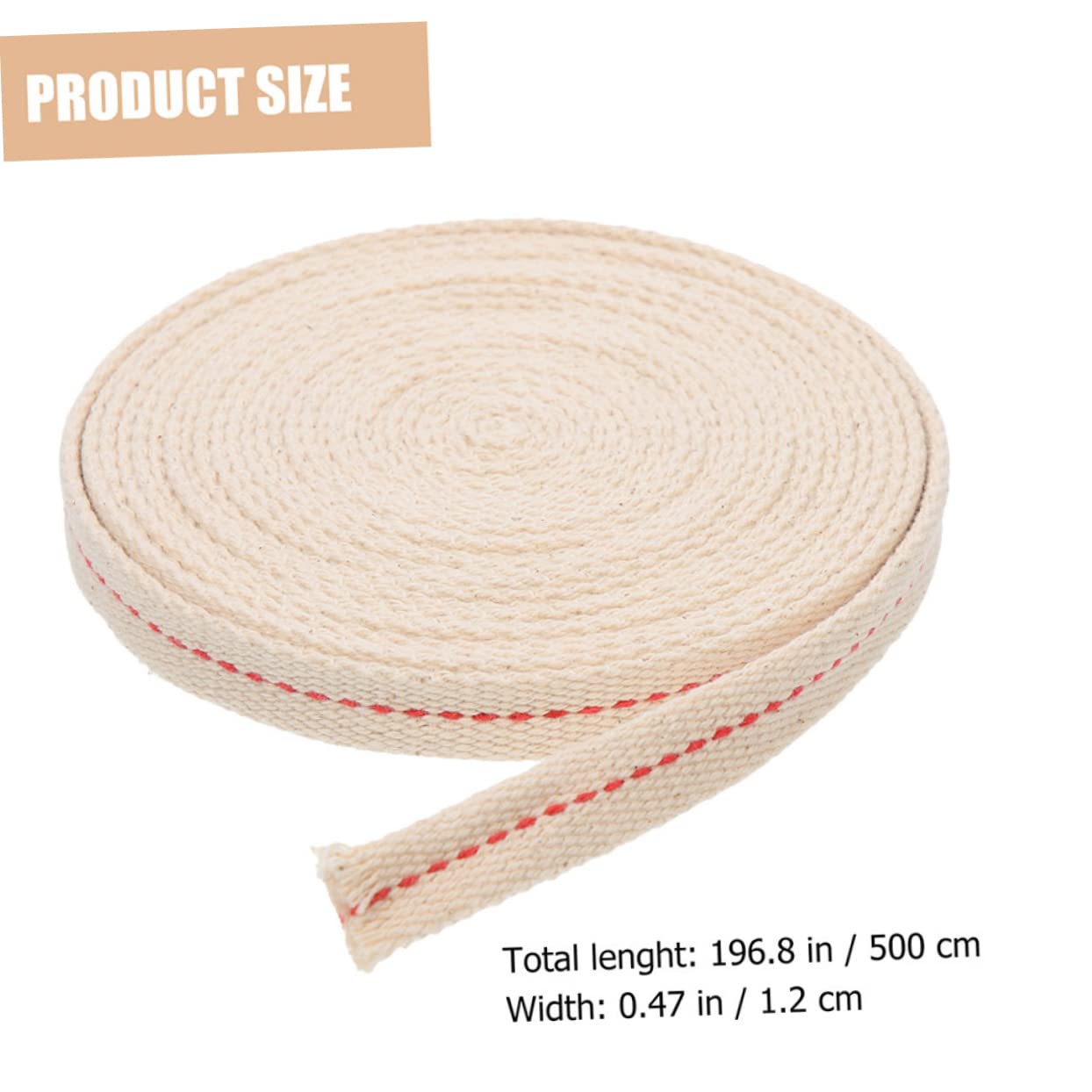 Angoily 100% Pure Cotton Lamp Wick Daily Use Cotton Wick for Oil Lamp Replaceable Portable Outdoor Indoor Easy Install