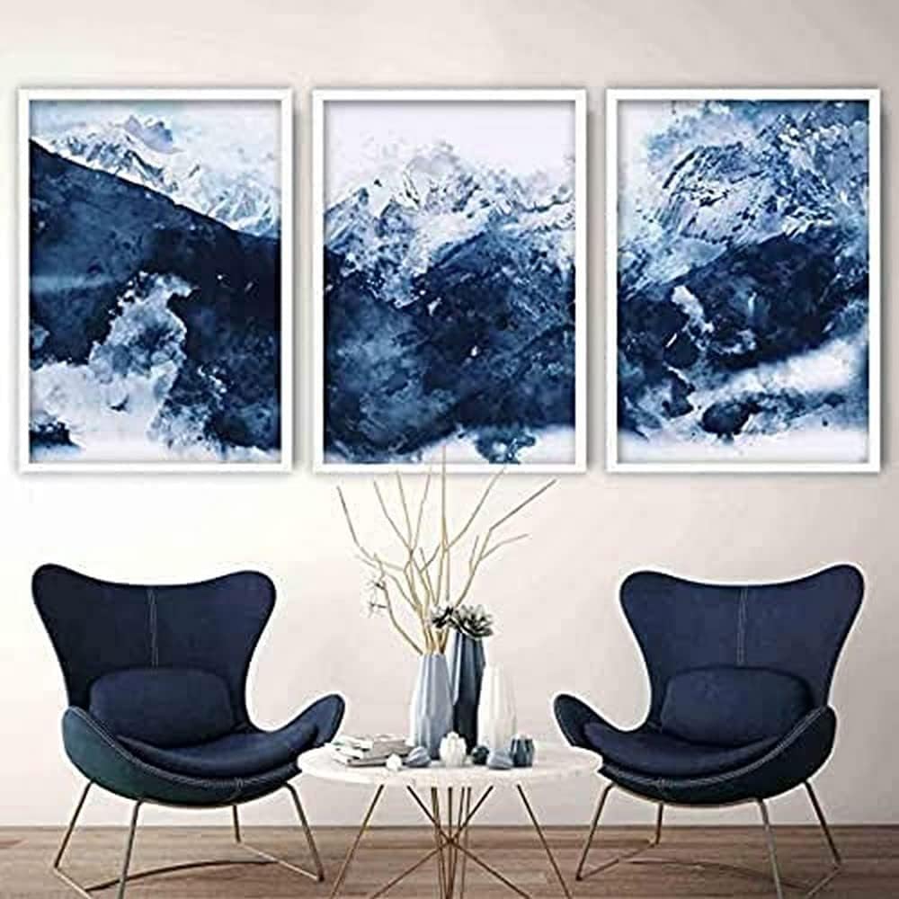 Artze Wall Art Abstract Art Print of Paintings Mountains 3Piece Set