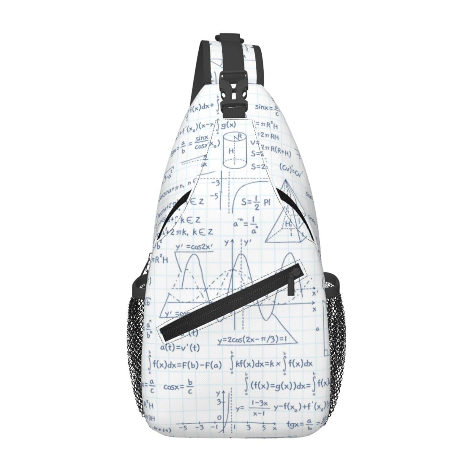 TKDYVAI Math Crossbody Bag Funny Math Shoulder Bag Backpack Mathematics Sling Bag Mathematics Chest Casual Daypack Bag