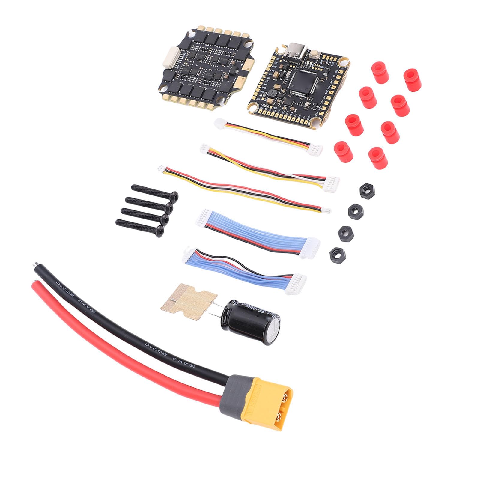 Keenso Kontroler Lotu F405 F4 V3S PLUS, Plastikowy Kontroler Drona z płytką ESC 55A 65A do Użytku FPV