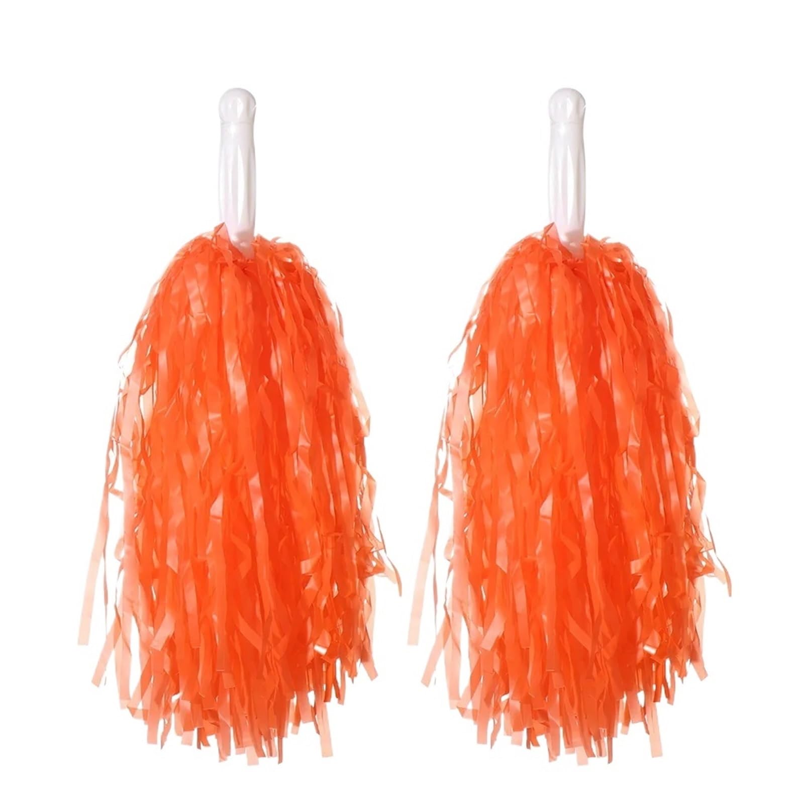 Pompom 1Pair Rainbow Plastic Cheerleader Pompoms Girl Cheer Refueling Props Cheerleading Pom Ppom for Cheerleaders(Color 8)