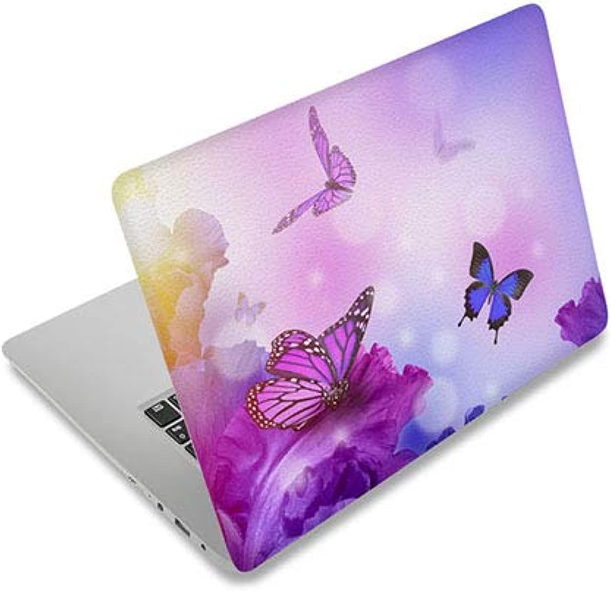 BPA® 15.6" Laptop Decal Skin Vinyl Sticker Cover Compatible with Dell Inspiron 3583/ROG Zephyrus G15 /Acer Aspire 3 15.6"/ASUS ZenBook 15 /Lenovo Ideapad L340 15.6(Purple Butterfly)