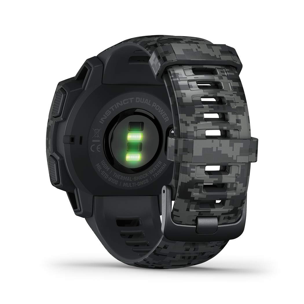 Amazon | ガーミン Instinct Dual Power Camo Edition Graphite Camo 