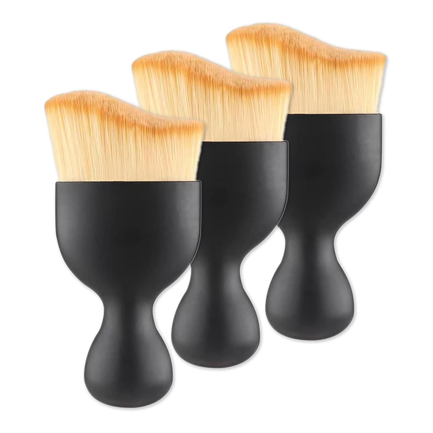 3 Pcs Multipurpose Soft Cleaning Brush Set | Car AC Vent, Dashboard, Office Desk, Home, Keyboard & Small Gap Dust Cleaning | Soft Bristle Detailing Clean with Comfortable Handle-image-10