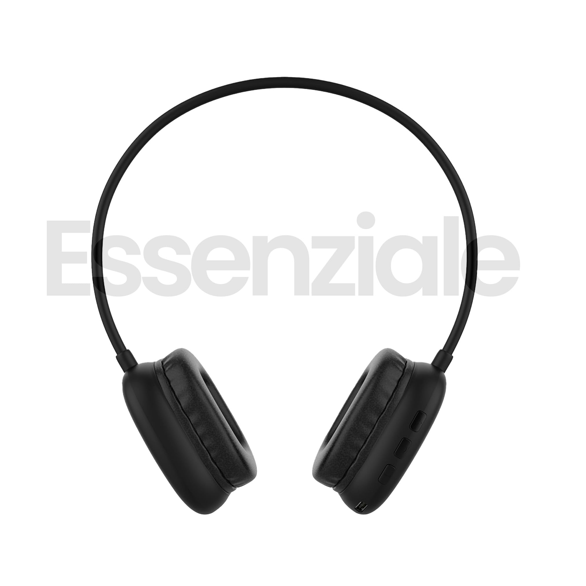 TECHMADE Mini Cuffie Wireless Bluetooth 5.4 Compatte con Jack 3.5 mm Audio Stereo USB-C NERO