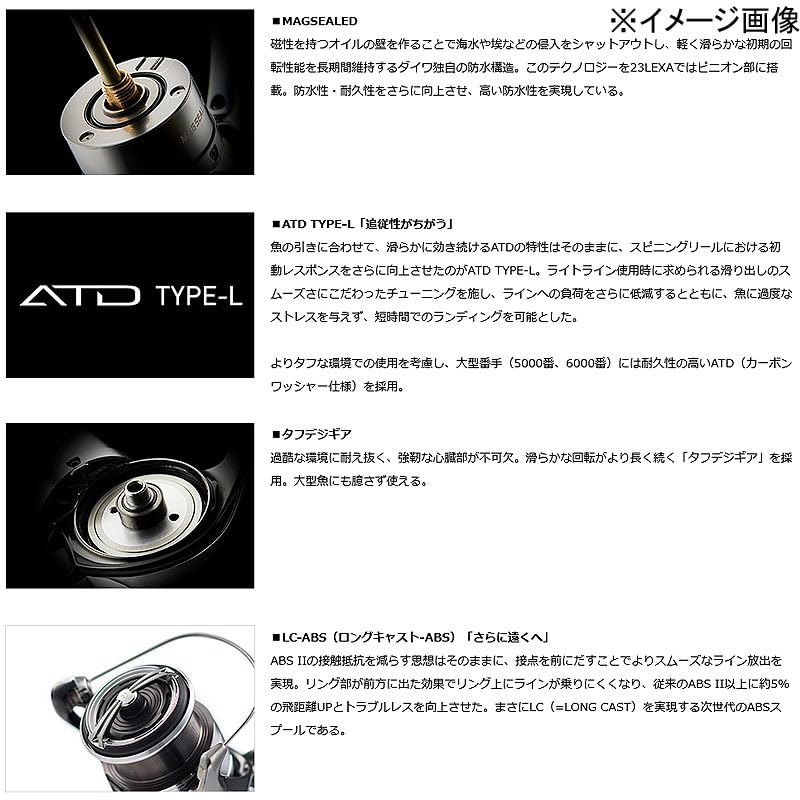 Daiwa LT6000D-H Spinning Reel 23 Regza (Lexa) : Amazon.ca