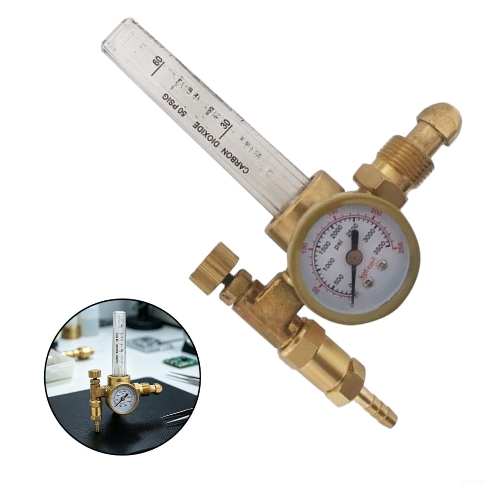 Débitmètre régulateur CGA580 pour soudage argon/CO2 pour mig pour tig