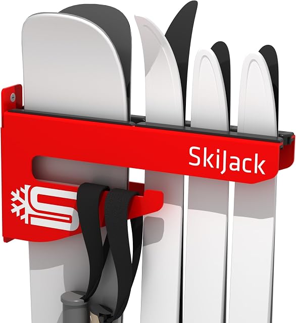 Skijack Unisex  stojak na narty dla dorosłych wallmount