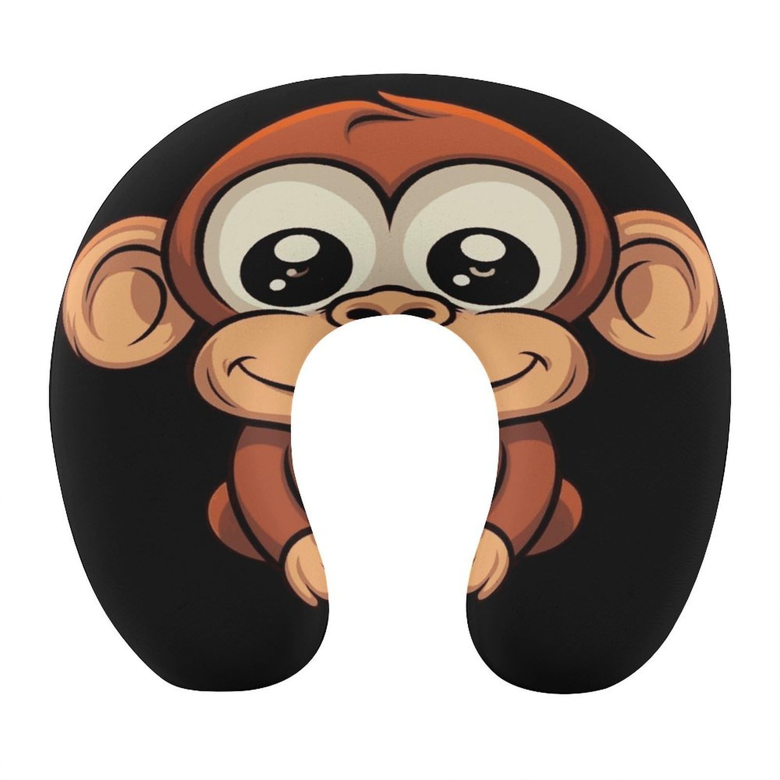 Btcowzrv Style Cartoon Monkey U Shaped Neck Pillow Travel Pillows