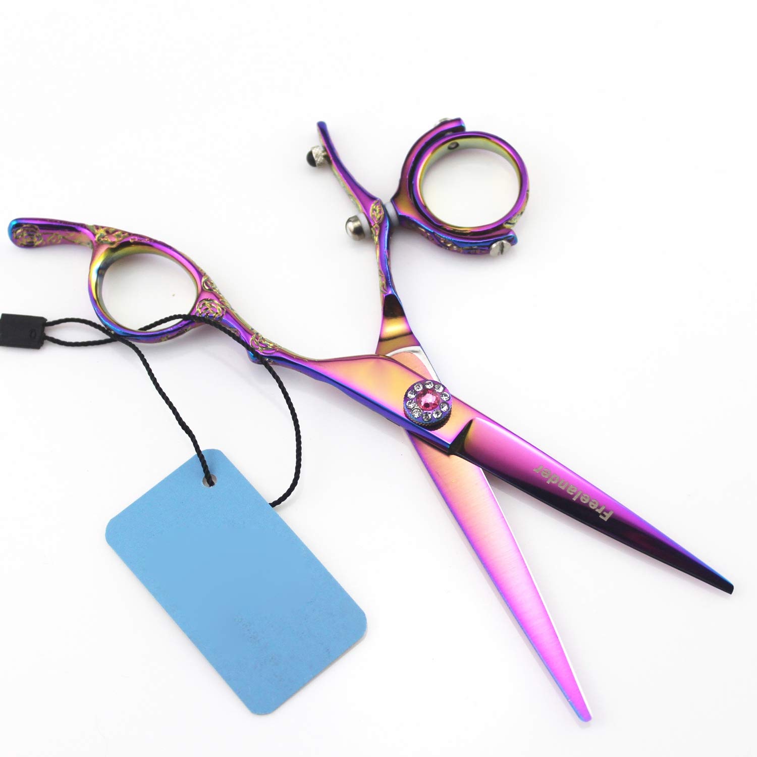 6.0 "Forbici da barbiere giapponesi in acciaio inossidabile professionale con precisione, taglio dei capelli, taglio, taglio e stratificazione Garanzia a vita perfetta per i saloni e la casa,Pink