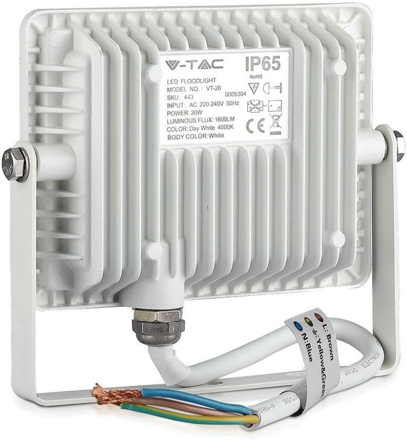 V-TAC LED Floodlight Wiring Diagram