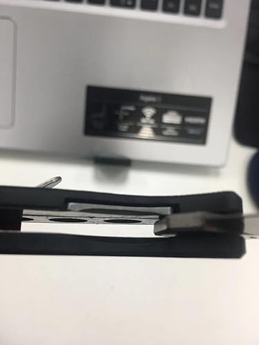 Miniatura 5 de Gambit Cuchillo de bolsillo, Stonewash de hoja de acero de 60.6 in, cuchillo plegable con doble mango G10 y cierre de forro anidado para uso al aire