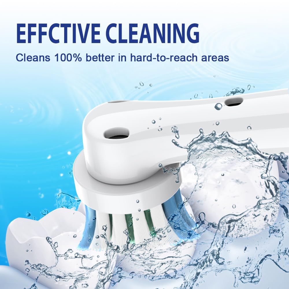 Cabezales de repuesto para cepillo de dientes Oral B Braun, cabezales de cepillo de dientes eléctrico profesional para cabezales de repuesto Oral B Pro 500/1000/1500/3000/3757/5000/7000/7500/8000 (16)