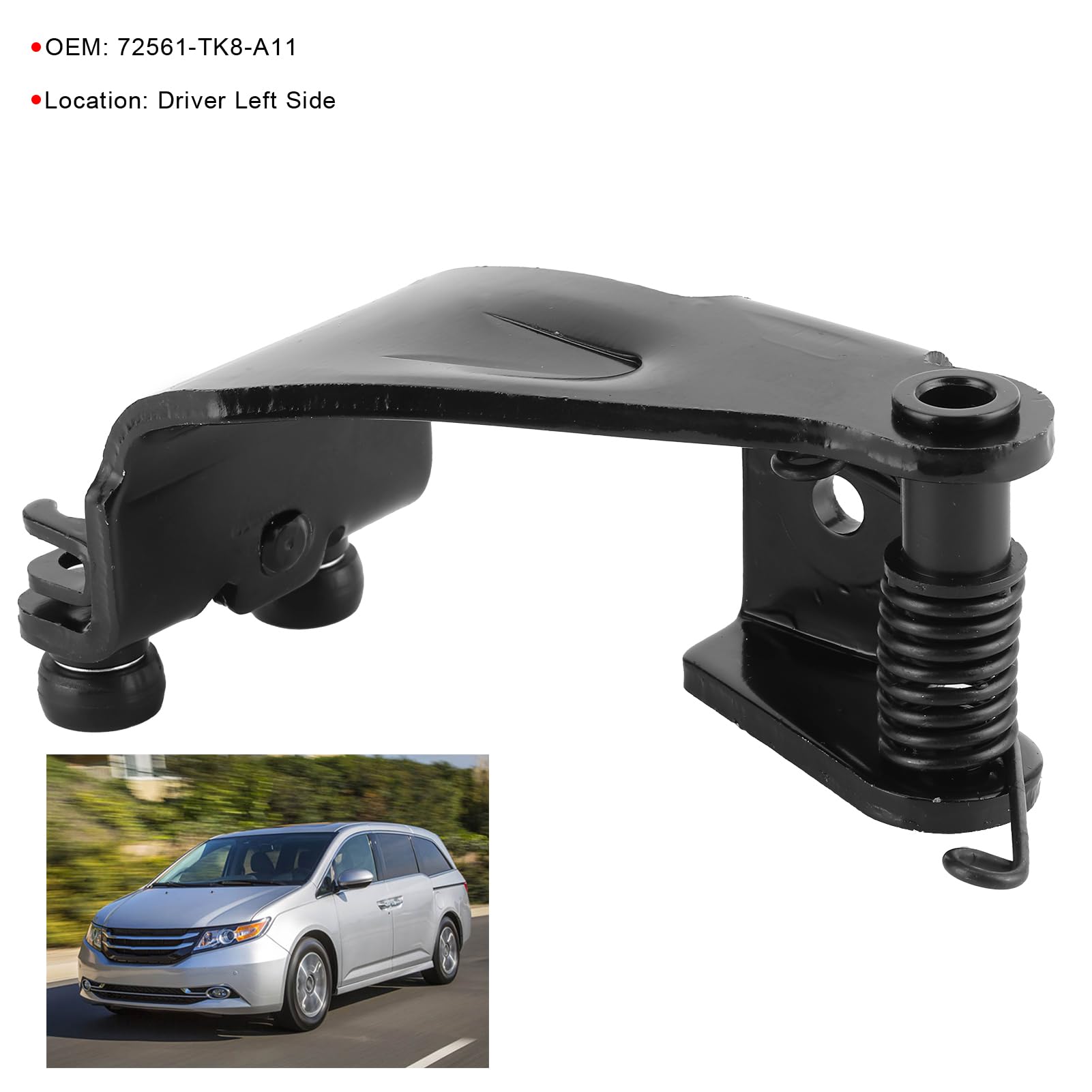 Rolka do drzwi przesuwnych trwała stal nierdzewna 72561TK8A11 dla EX Touring Elite 2011-2017 kierowca po lewej stronie