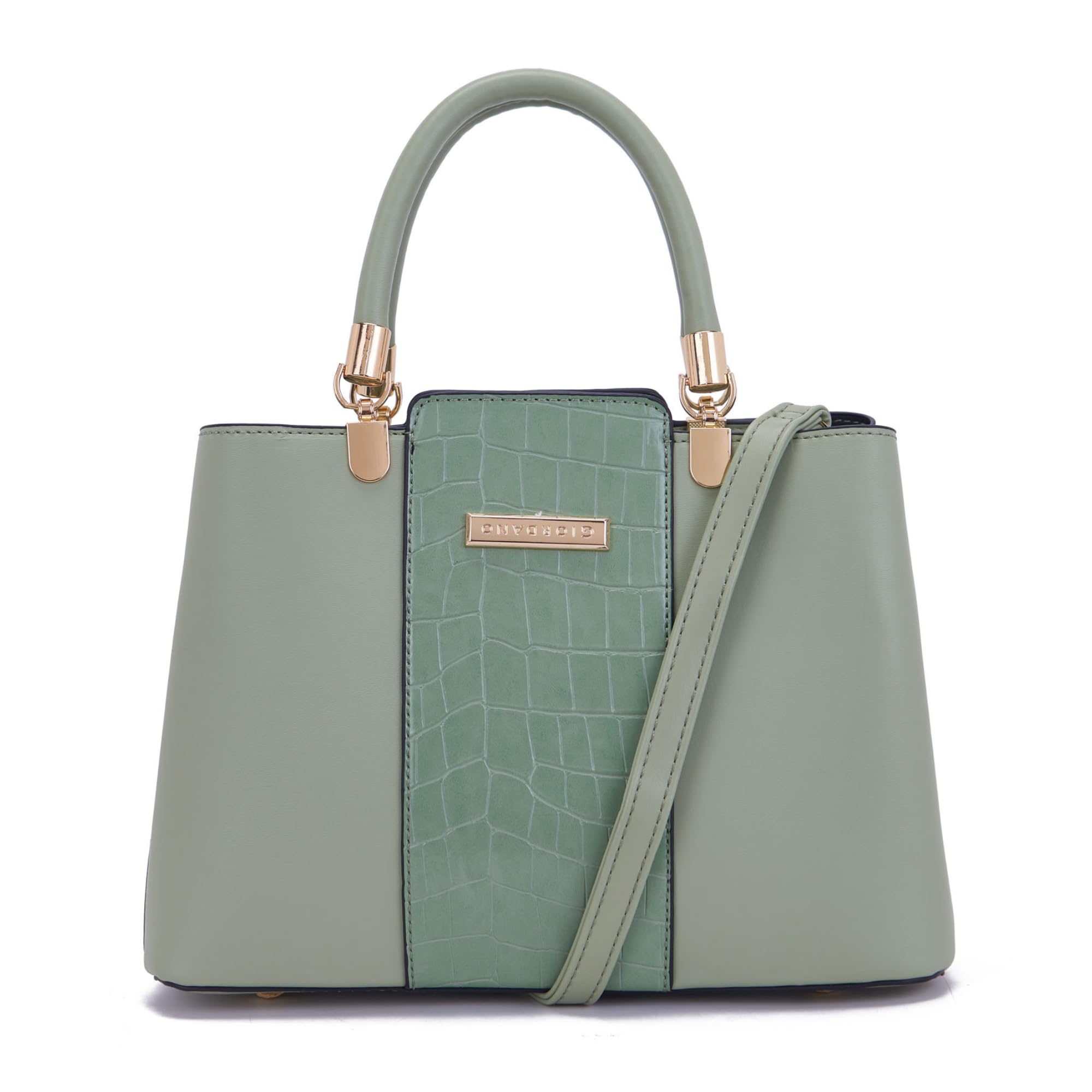 Giordano Satchel Bag For Women | Spacious Compartment With Zipper | Pu Leather Handheld Bag For Ladies, Grey (B0CQCPGWS5) Amazon Price History, Amazon Price Tracker