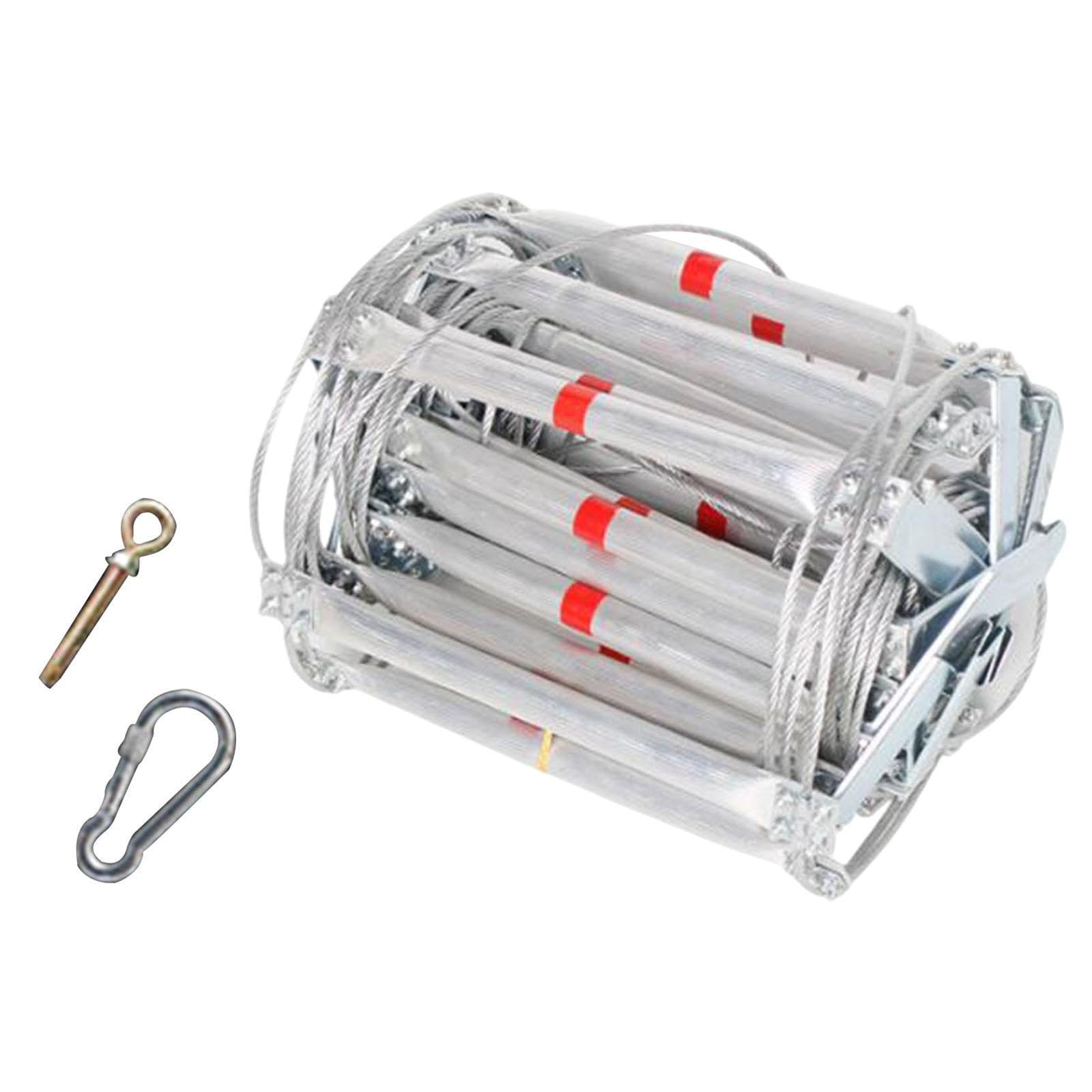 Fire Escape Ladder Engineering Nonslip Railing Balcony Emergency Rope Ladder 5mx32cm|Home & Garden | Home Improvement | Home Security | Fire Escape Ladders-image-45
