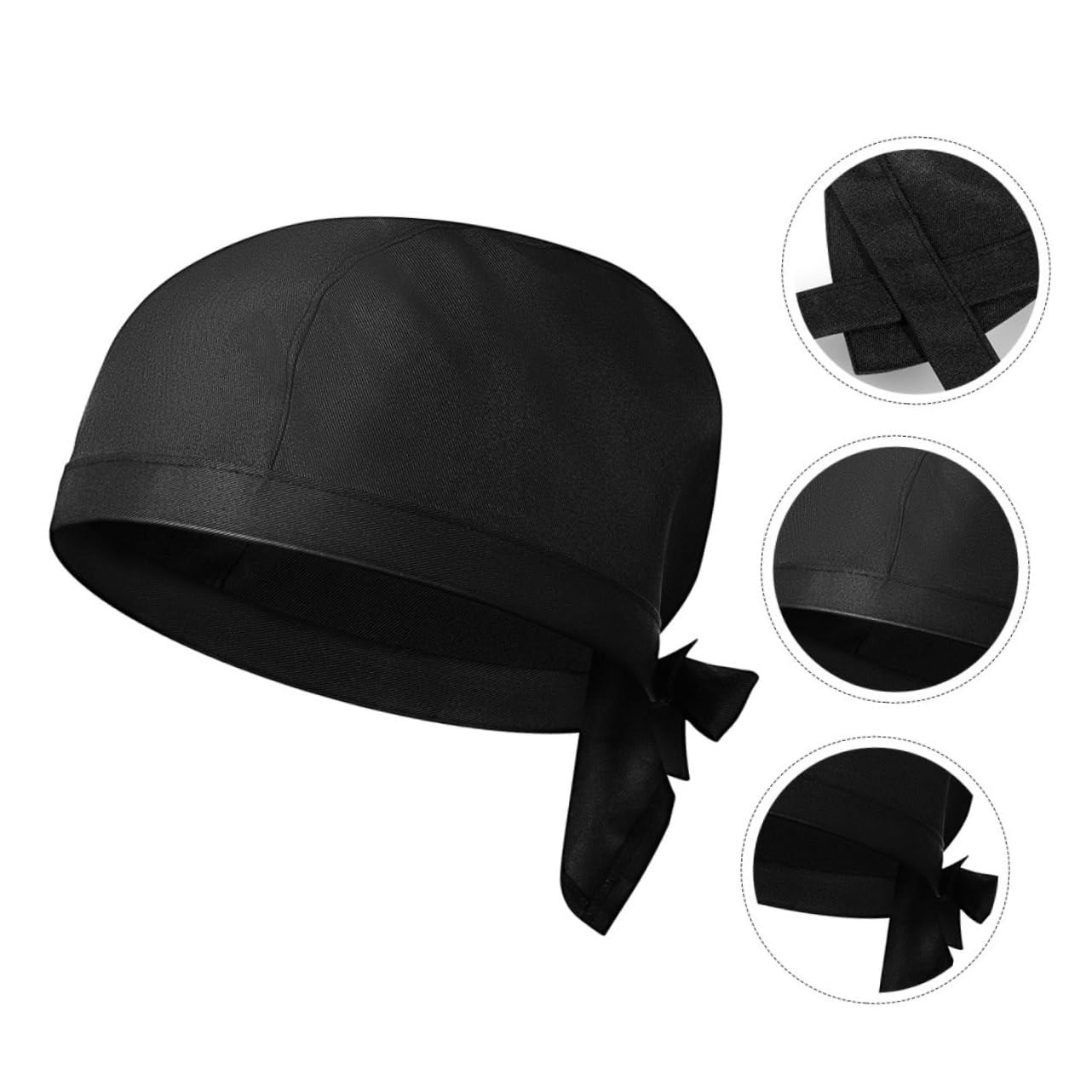 10 Pezzi Cappelli da Cuoco Neri Unisex in Cotone Tessuto Confortevoli e D'aspetto Professionale per Ristorante e Catering