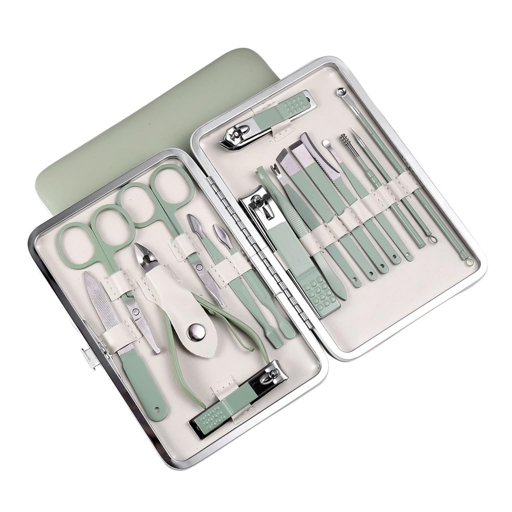 Manicure Manicure Tools Set Nail Clippers Complete Set of Nail Clippers Dead Skin Scissors 18 Piece Set