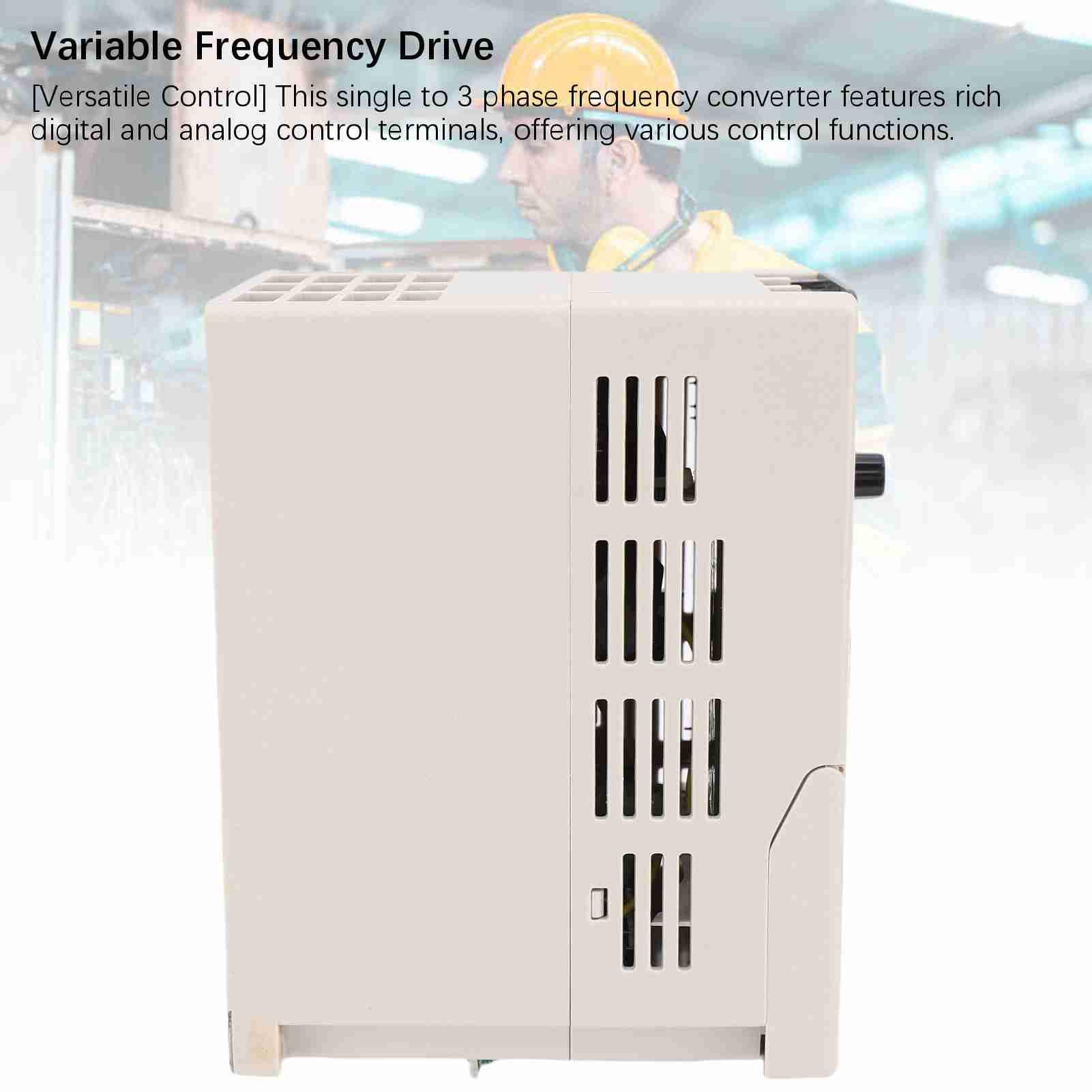Convertisseur monophasé à triphasé 1,5 KW, Affichage Numérique
