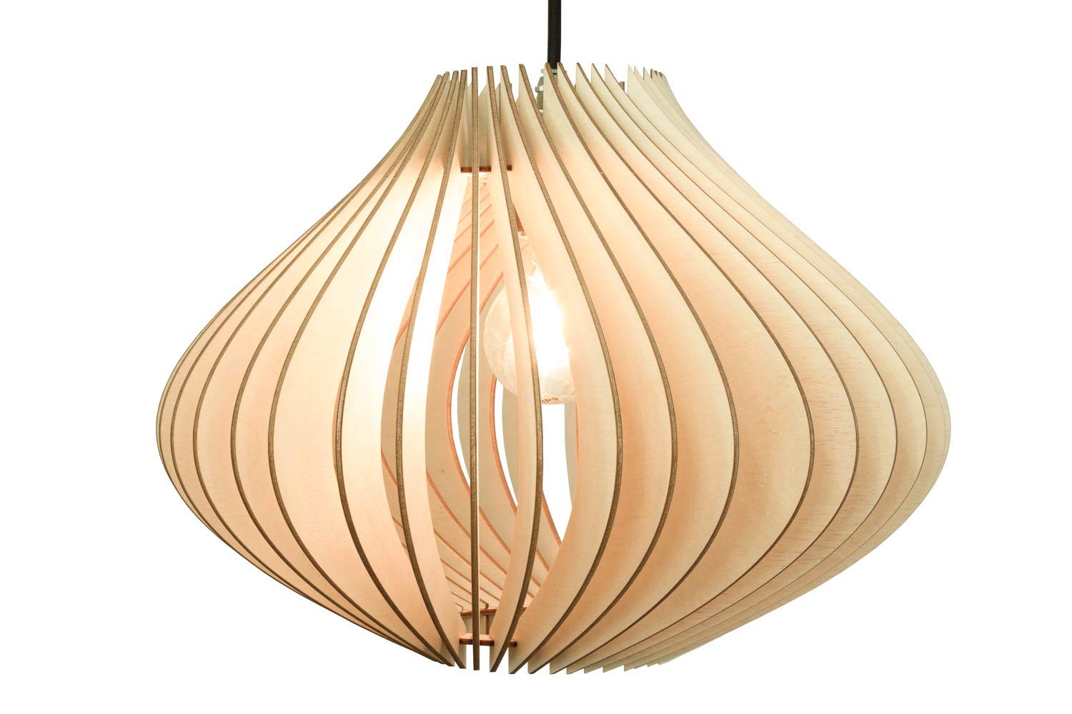 wodewa Wooden Ceiling Lampshade Natural 