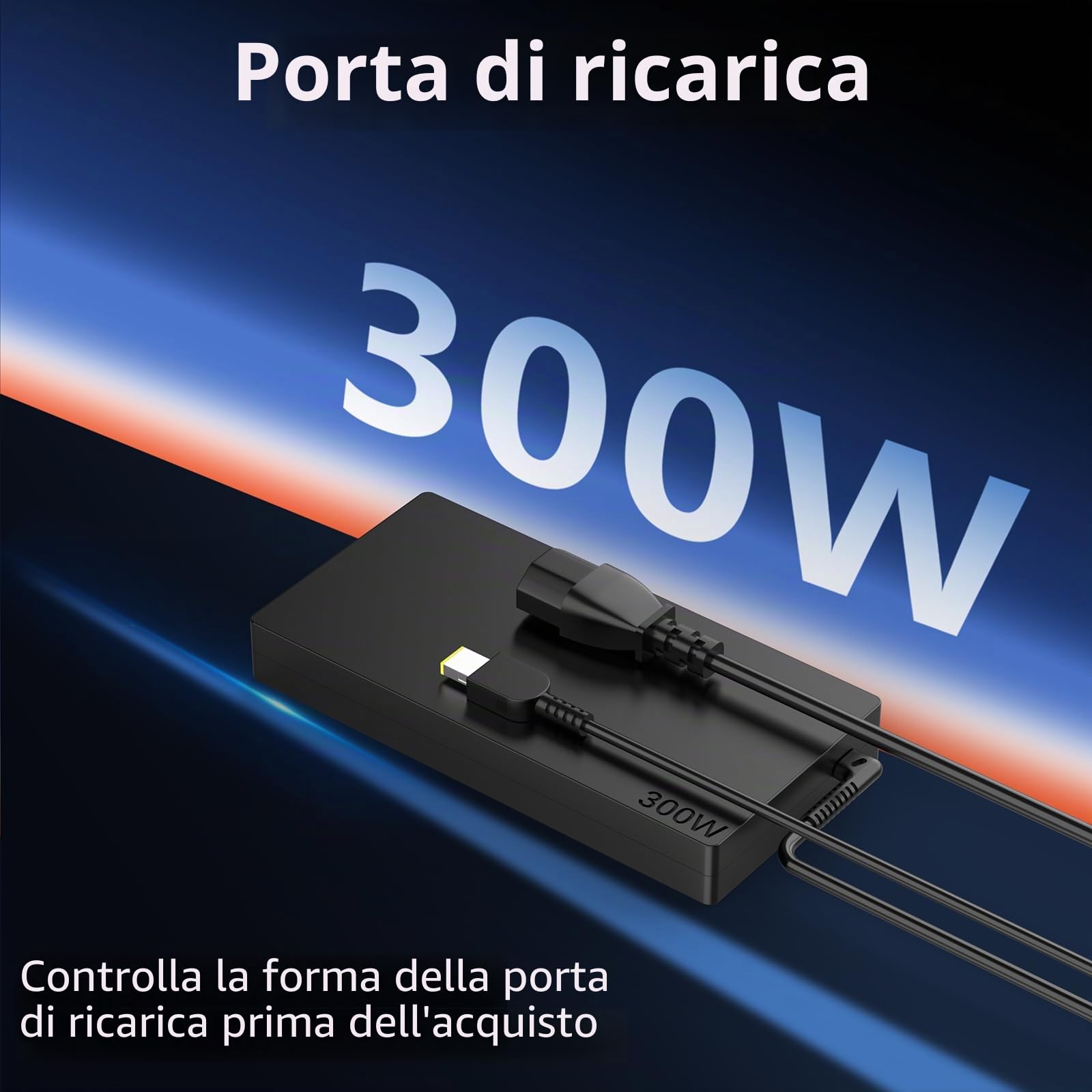 300W Caricatore Alimentatore per Lenovo Legion 5 Pro 5i 7 7i 9 15 16 17 C7 S7 IdeaPad Pro 5/5i Yoga AIO 7 9 7-27ACH6 ThinkCentre M70q Gen 3 GX21F23045 ADL300SDC3A Laptop Adapter