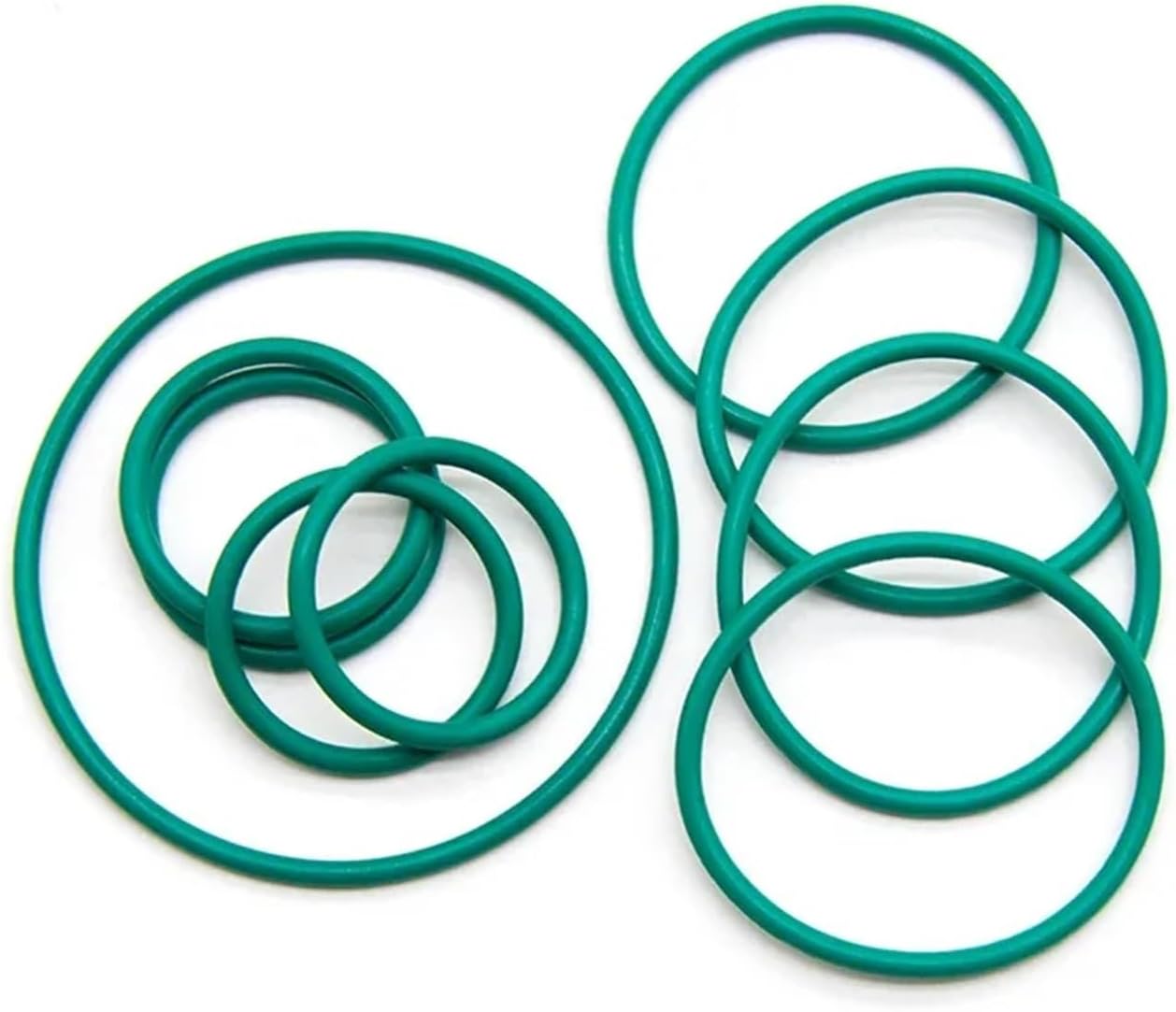 10/50pcs FKM O Ring Sealing Gasket CS 2mm OD 5~100mm Insulation Oil Resistant Fluorine Rubber O-Ring(50pcs,OD 59mm ID 55mm)