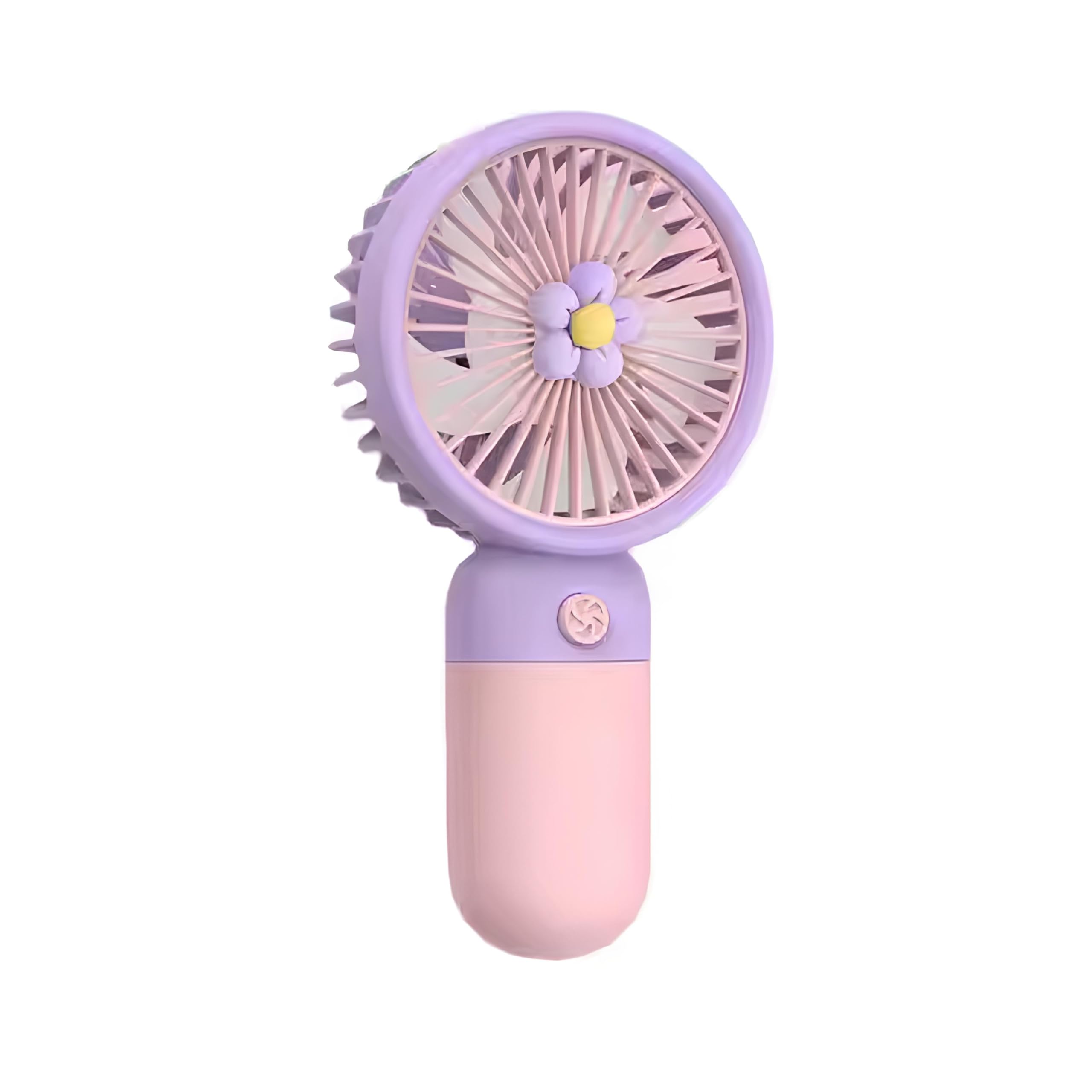 Portable USB Fan – Rechargeable 1200mAh Battery Up to 6 Hours Working Time, Compact & Lightweight with USB Cable and Stand – Low Noise, Ideal for Kids, MakeUp, Office, Kitchen, Travel (Peach Powder)-image-5