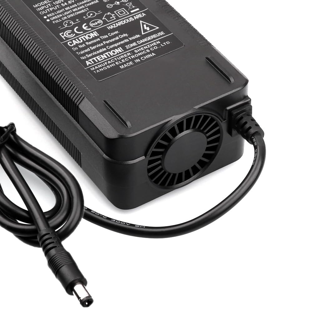 H HAILONG Cargador De Batería De 54,6 V, 2 A, Conector XLR De 3 Pines, Adaptador De Corriente