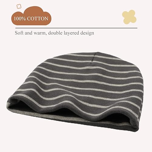Miniatura 6 de Bamery Gorro de algodón para bebé niña, gorro de bebé prematuro para niños, gorro de hospital para recién nacido, gorros de invierno para bebés para