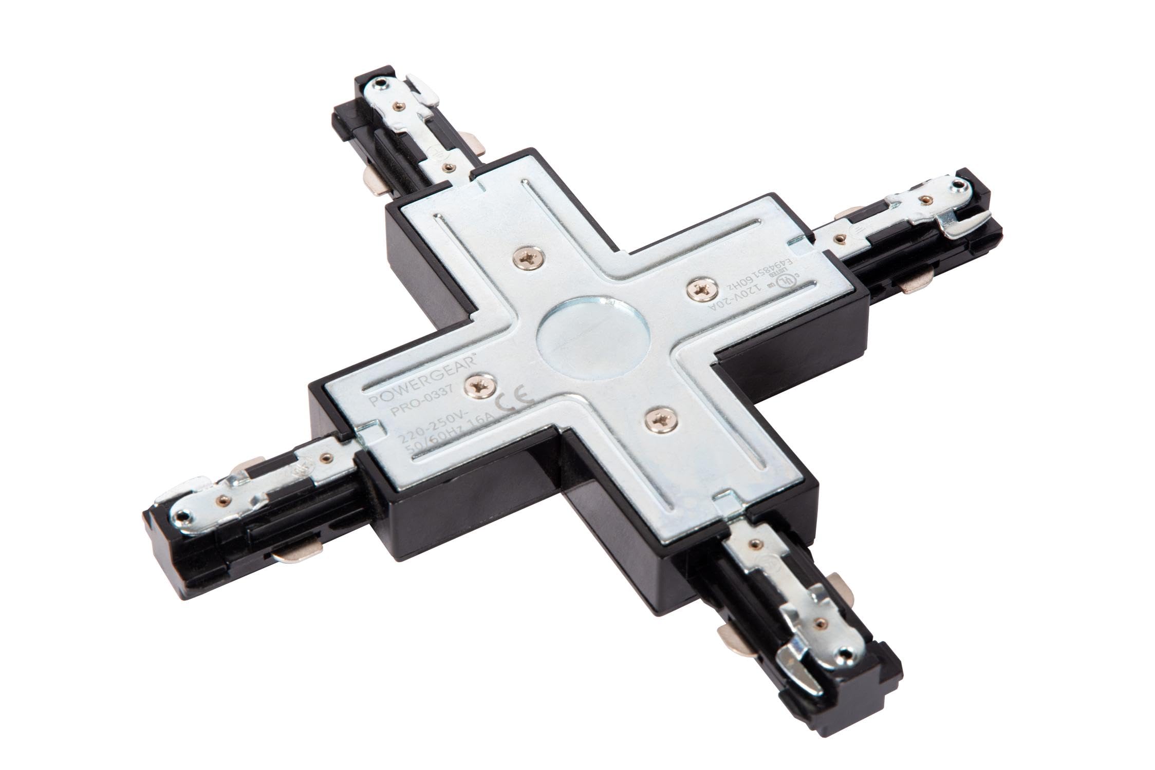 Lucide Track X-Connector - 1-Circuit Track Lighting System - Black (Extension) - Image 4