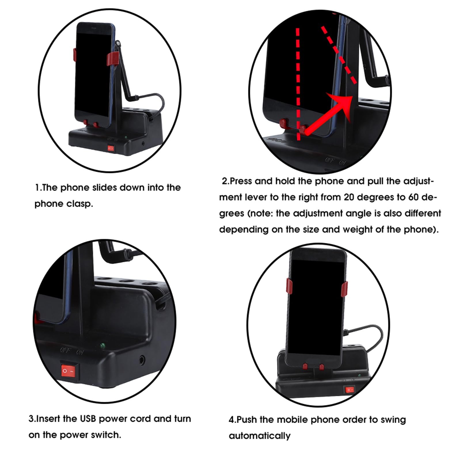 Step Counter, Mobile Phone Shaker Cellphone Pedometer Automatically Mobile Phone Shaker Left Right Swing Steps Counter Cellphone Pedometer