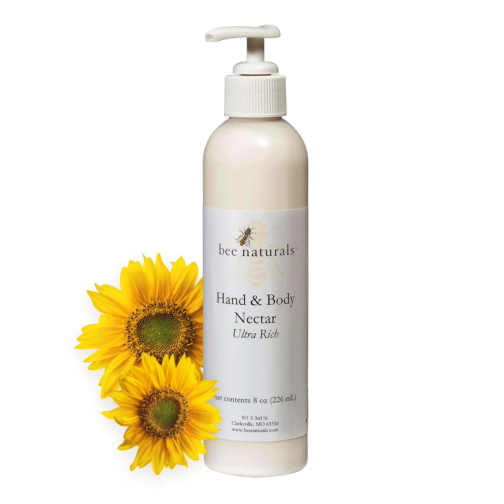 Bee Naturals Ultra Rich Hand & Body Nectar - Lotion to Moisturize Dry Skin on Hands and Body