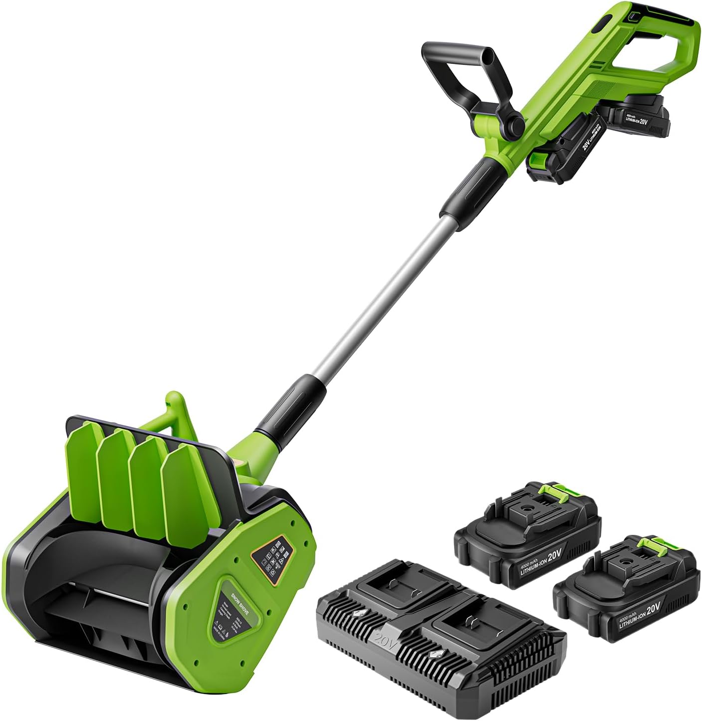 13.2-Inch 40V Cordless Electric Snow Shovel - 21ft Throwing Distance