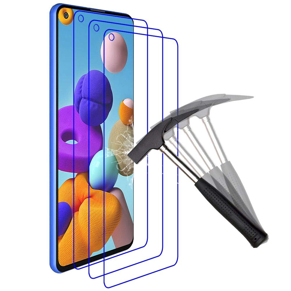 ANEWSIR for Samsung Galaxy A21s Screen Protector (3 Pack)【9H Hardness】【Easy to Install】【No Bubbles】 for Tempered Glass Screen Protector for Samsung Galaxy A21s