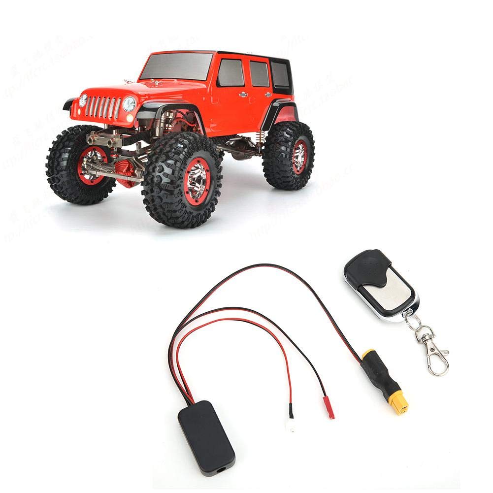 Produktbild von Drfeify Kabellose Windensteuerung Für RC-Crawler 1:10 – T-Stecker, Reichweite 20m, 6-12,6V, Kompatibel Mit SCX10, D90, D110, TF2, KM2