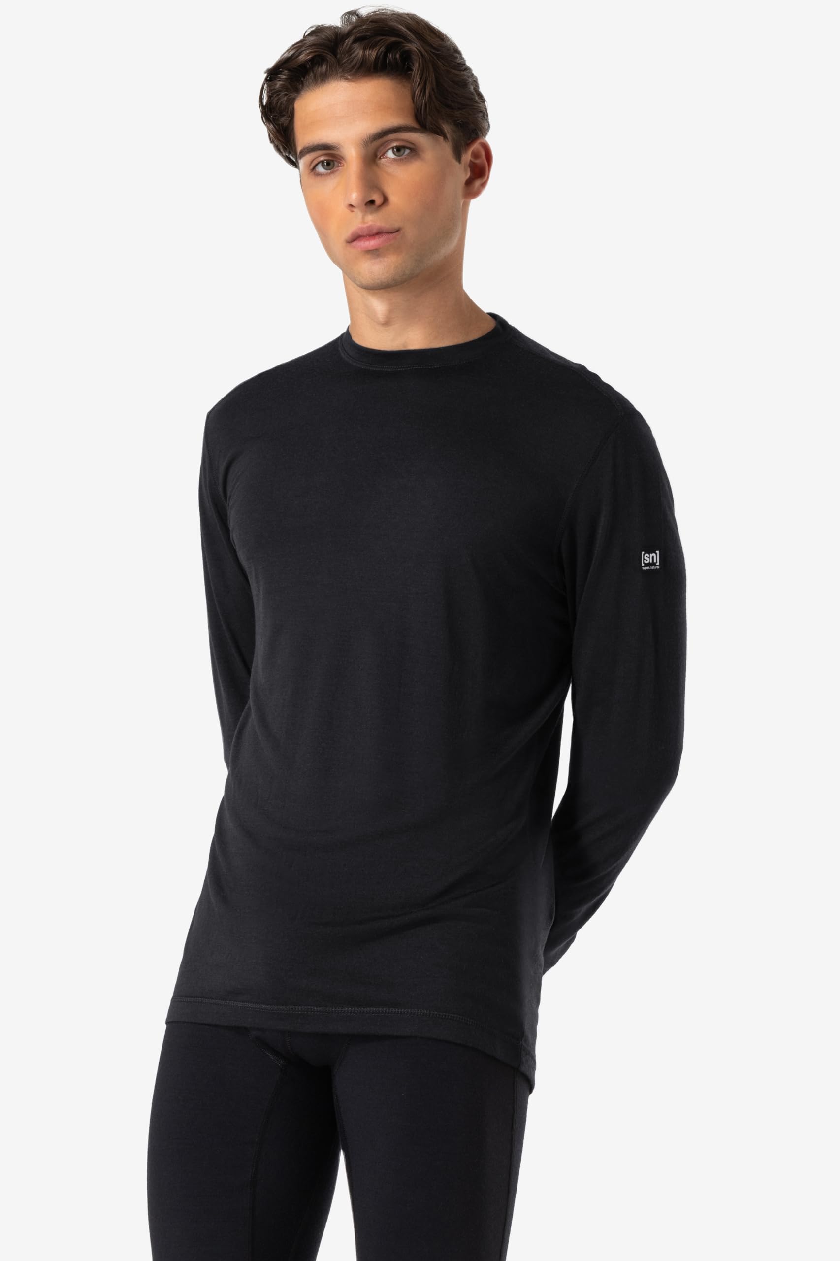super.natural M TUNDRA175 LS Merino Longsleeve Herren - Herren Langarmshirt aus Merino-Polyester-Mix, Funktionsshirt ideal als Baselayer Unterziehshirt