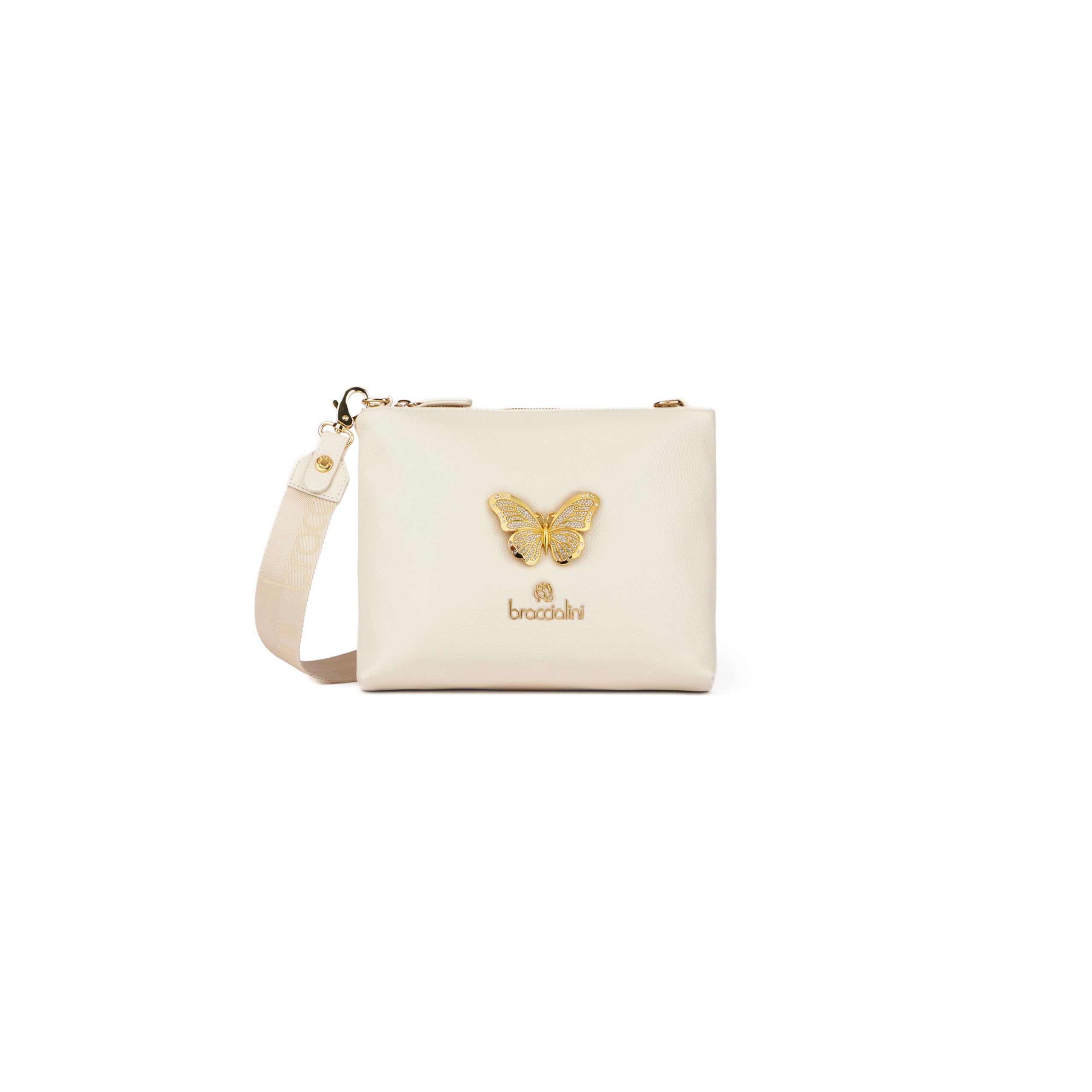 Braccialini Pochette Donna Beth Jewels con Farfalla Gioiello e Tracolla