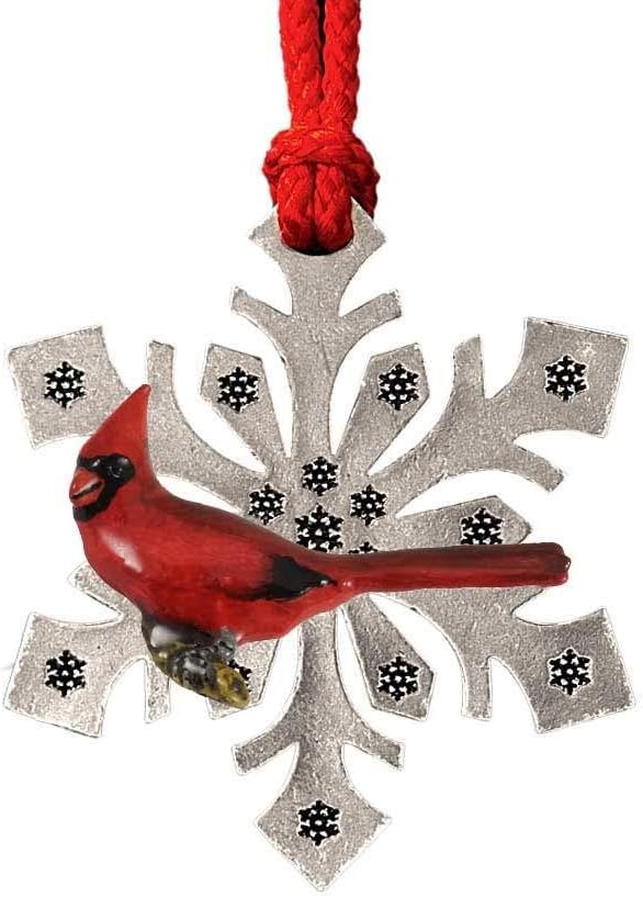 Cardinal Christmas Bird Ornaments,Hand Painted BP105SF, Topper, Decorative Birds, Made in America