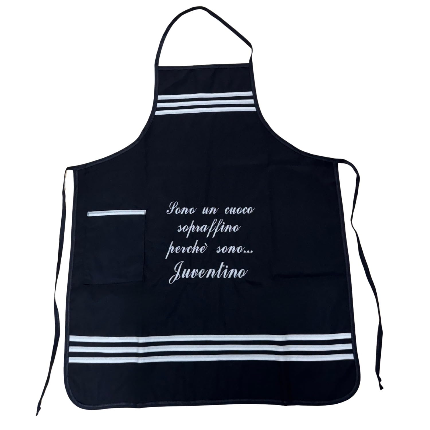 Grembiule da cucina con divertente scritta in inglese I Am The Boss, Cotone, Nero , Taglia unica