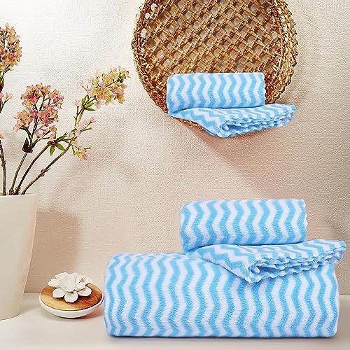 Image of HomeCloud Ultra Soft 300 GSM Bath Towel Set | 3X Softer Than Cotton Towels | Highly Absorbent & Ultra Fast Dry | Perfect for Home, Pool, Spa & Gym |Set of 2 (1 Bath (140x70cm), 1 Face Towel (75x35cm)
