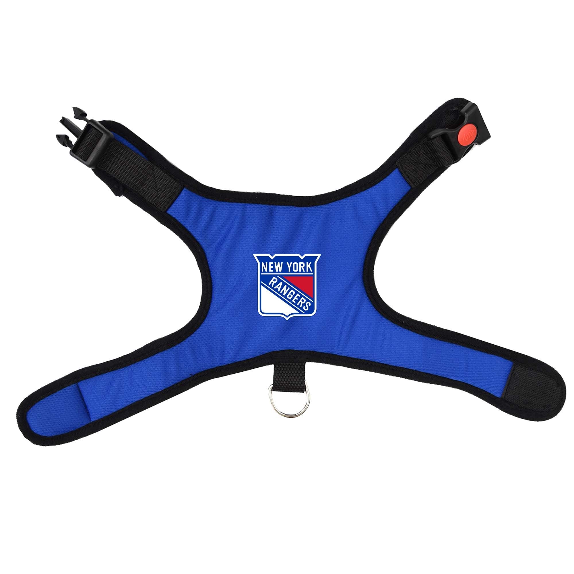 New York Rangers Dog Cat Vest Harness Premium Padded with Safety Lock (XS)